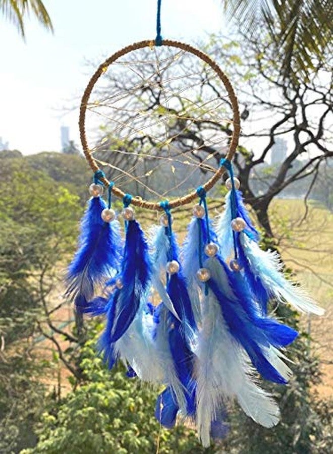 Rooh Dream Catcher~ Sparkle Light with Batter Operated LED Lights ~ Handmade Hangings for Positivity ( Can be Used as Home Decor, Gift, Wall Hangings, Meditation Room, Yoga Temple, Wind Chime & Feather Car Hanging ) - Image 3